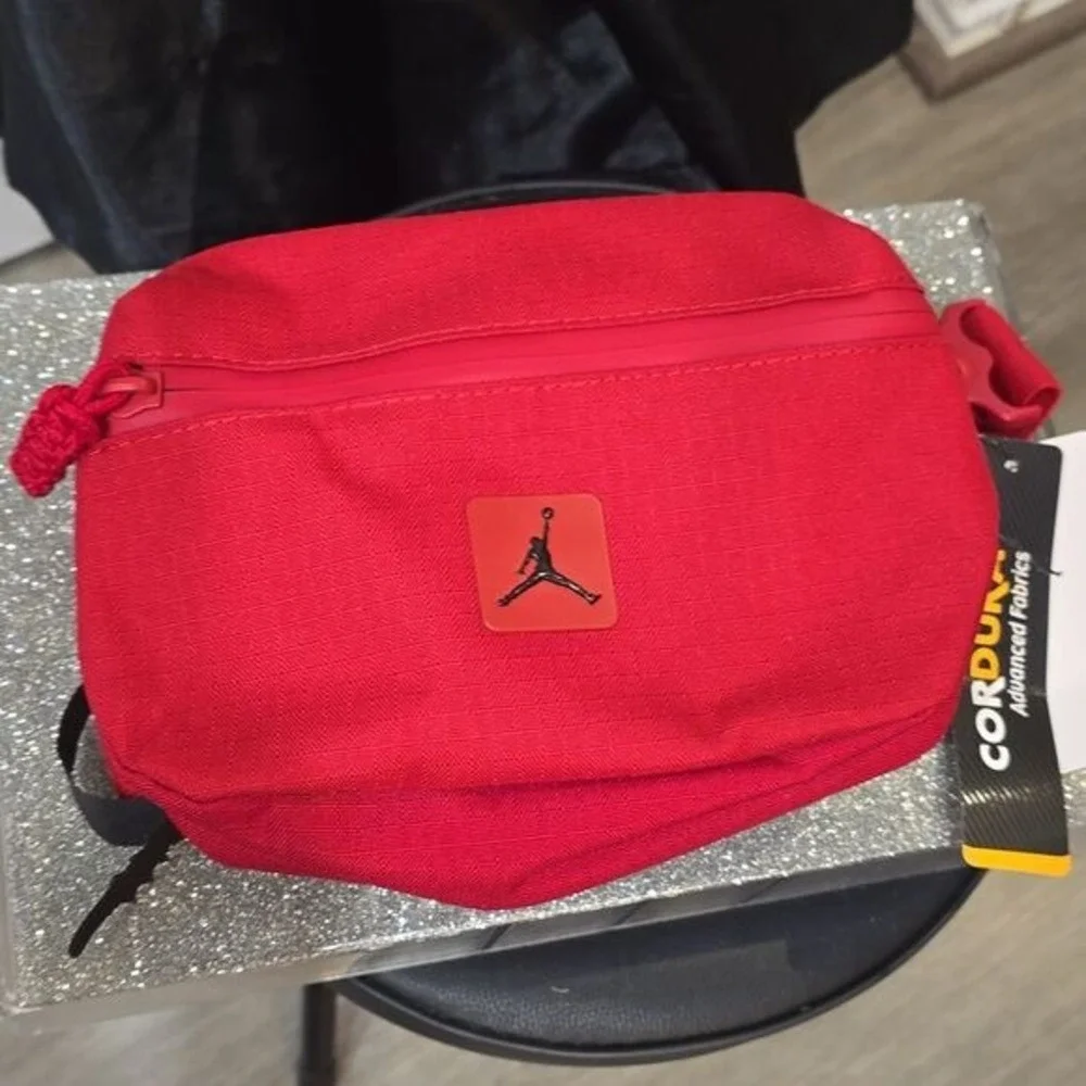 Jordan Cordura Franchise Crossbody Belt Bag-‎ Red